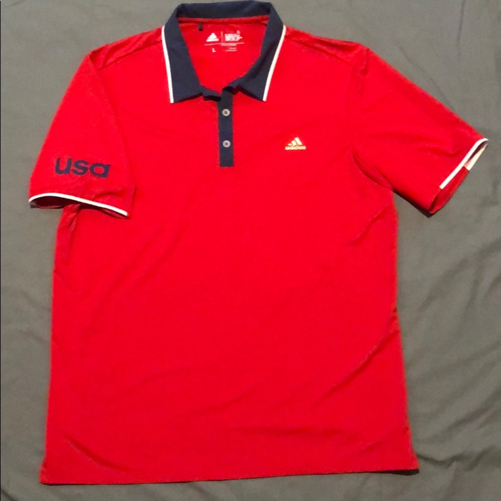 Adidas Team USA Olympic Polo size Large